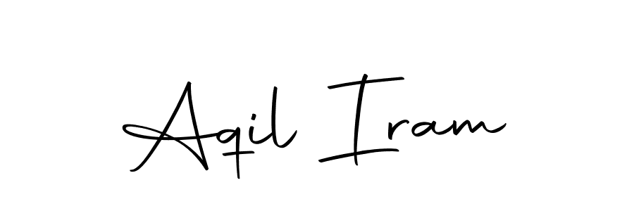 Also we have Aqil Iram name is the best signature style. Create professional handwritten signature collection using Autography-DOLnW autograph style. Aqil Iram signature style 10 images and pictures png