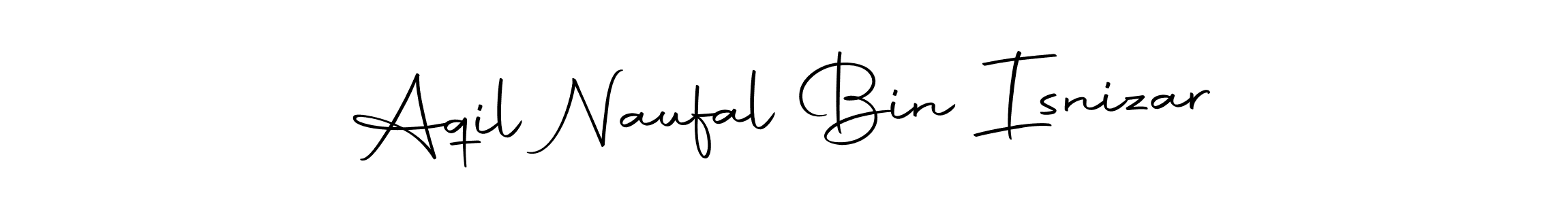 Design your own signature with our free online signature maker. With this signature software, you can create a handwritten (Autography-DOLnW) signature for name Aqil Naufal Bin Isnizar. Aqil Naufal Bin Isnizar signature style 10 images and pictures png