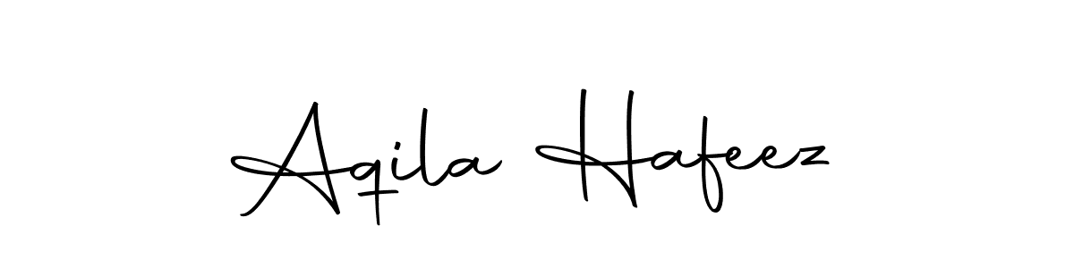 Make a beautiful signature design for name Aqila Hafeez. Use this online signature maker to create a handwritten signature for free. Aqila Hafeez signature style 10 images and pictures png