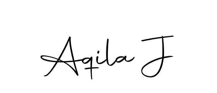 How to make Aqila J signature? Autography-DOLnW is a professional autograph style. Create handwritten signature for Aqila J name. Aqila J signature style 10 images and pictures png