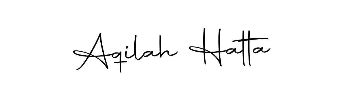 Autography-DOLnW is a professional signature style that is perfect for those who want to add a touch of class to their signature. It is also a great choice for those who want to make their signature more unique. Get Aqilah Hatta name to fancy signature for free. Aqilah Hatta signature style 10 images and pictures png