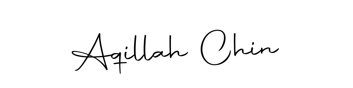 Design your own signature with our free online signature maker. With this signature software, you can create a handwritten (Autography-DOLnW) signature for name Aqillah Chin. Aqillah Chin signature style 10 images and pictures png