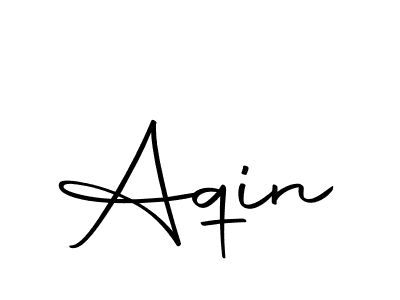 How to make Aqin name signature. Use Autography-DOLnW style for creating short signs online. This is the latest handwritten sign. Aqin signature style 10 images and pictures png