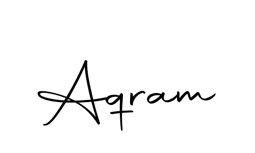 Make a beautiful signature design for name Aqram. Use this online signature maker to create a handwritten signature for free. Aqram signature style 10 images and pictures png