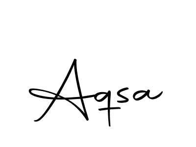 Design your own signature with our free online signature maker. With this signature software, you can create a handwritten (Autography-DOLnW) signature for name Aqsa. Aqsa signature style 10 images and pictures png