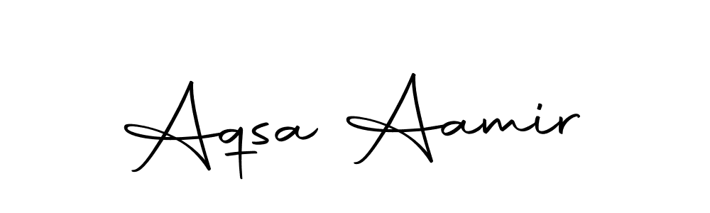Create a beautiful signature design for name Aqsa Aamir. With this signature (Autography-DOLnW) fonts, you can make a handwritten signature for free. Aqsa Aamir signature style 10 images and pictures png