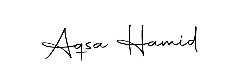 Design your own signature with our free online signature maker. With this signature software, you can create a handwritten (Autography-DOLnW) signature for name Aqsa Hamid. Aqsa Hamid signature style 10 images and pictures png