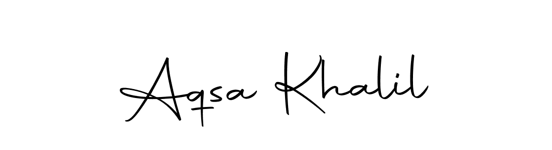 Make a beautiful signature design for name Aqsa Khalil. With this signature (Autography-DOLnW) style, you can create a handwritten signature for free. Aqsa Khalil signature style 10 images and pictures png
