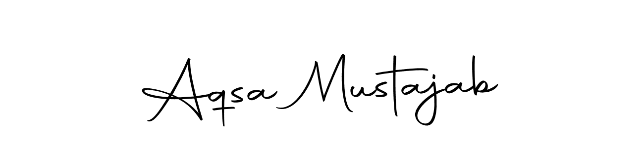 Create a beautiful signature design for name Aqsa Mustajab. With this signature (Autography-DOLnW) fonts, you can make a handwritten signature for free. Aqsa Mustajab signature style 10 images and pictures png