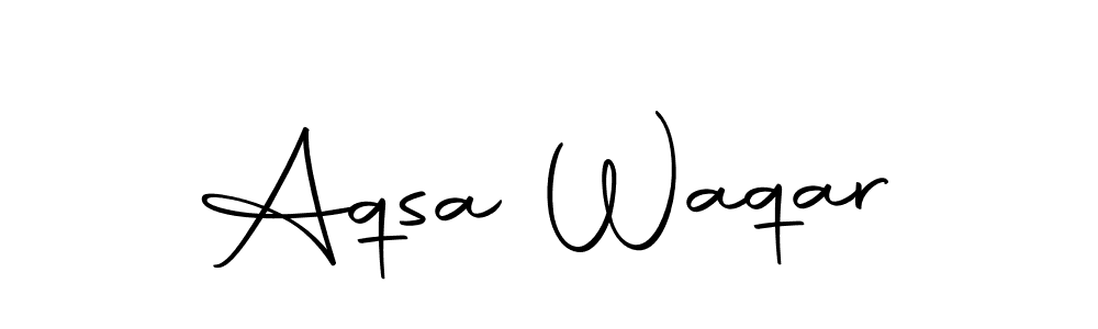 Make a beautiful signature design for name Aqsa Waqar. With this signature (Autography-DOLnW) style, you can create a handwritten signature for free. Aqsa Waqar signature style 10 images and pictures png