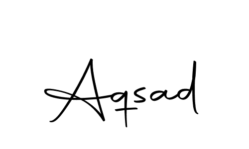 Use a signature maker to create a handwritten signature online. With this signature software, you can design (Autography-DOLnW) your own signature for name Aqsad. Aqsad signature style 10 images and pictures png