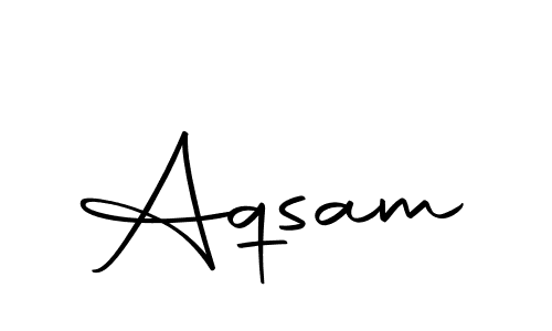 The best way (Autography-DOLnW) to make a short signature is to pick only two or three words in your name. The name Aqsam include a total of six letters. For converting this name. Aqsam signature style 10 images and pictures png