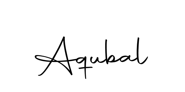 Create a beautiful signature design for name Aqubal. With this signature (Autography-DOLnW) fonts, you can make a handwritten signature for free. Aqubal signature style 10 images and pictures png