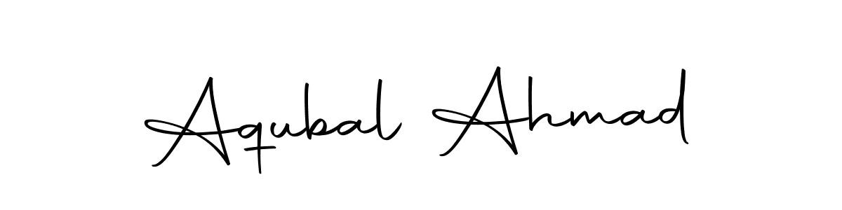 Aqubal Ahmad stylish signature style. Best Handwritten Sign (Autography-DOLnW) for my name. Handwritten Signature Collection Ideas for my name Aqubal Ahmad. Aqubal Ahmad signature style 10 images and pictures png