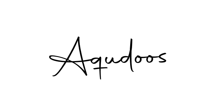 How to make Aqudoos name signature. Use Autography-DOLnW style for creating short signs online. This is the latest handwritten sign. Aqudoos signature style 10 images and pictures png