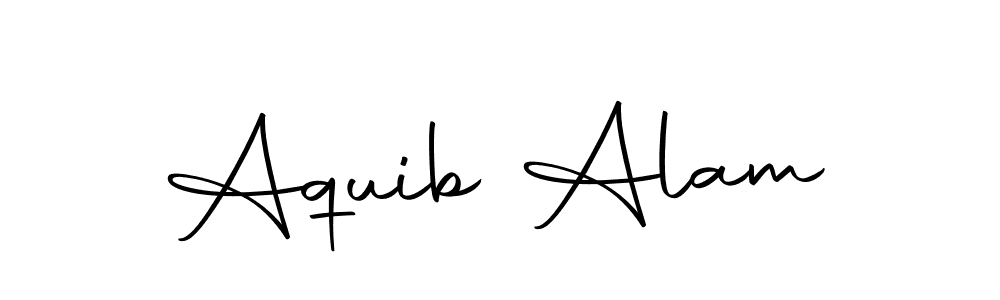 Design your own signature with our free online signature maker. With this signature software, you can create a handwritten (Autography-DOLnW) signature for name Aquib Alam. Aquib Alam signature style 10 images and pictures png