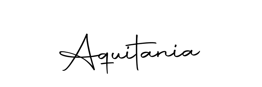 How to make Aquitania signature? Autography-DOLnW is a professional autograph style. Create handwritten signature for Aquitania name. Aquitania signature style 10 images and pictures png