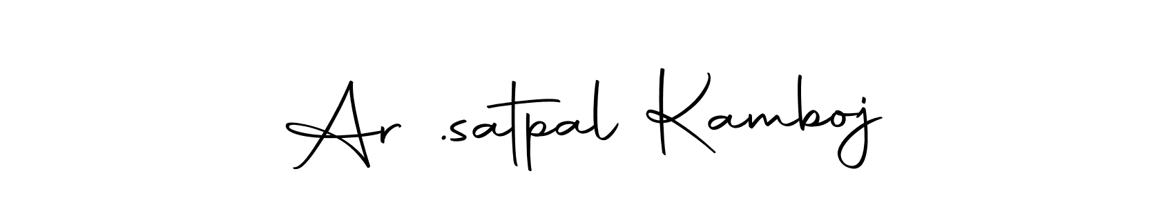 The best way (Autography-DOLnW) to make a short signature is to pick only two or three words in your name. The name Ar .satpal Kamboj include a total of six letters. For converting this name. Ar .satpal Kamboj signature style 10 images and pictures png