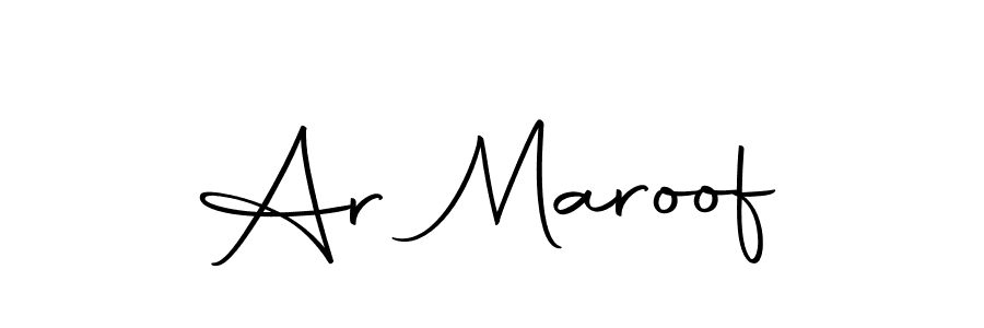 You should practise on your own different ways (Autography-DOLnW) to write your name (Ar Maroof) in signature. don't let someone else do it for you. Ar Maroof signature style 10 images and pictures png