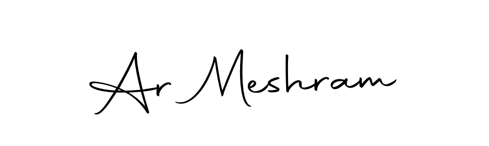 Make a beautiful signature design for name Ar Meshram. With this signature (Autography-DOLnW) style, you can create a handwritten signature for free. Ar Meshram signature style 10 images and pictures png