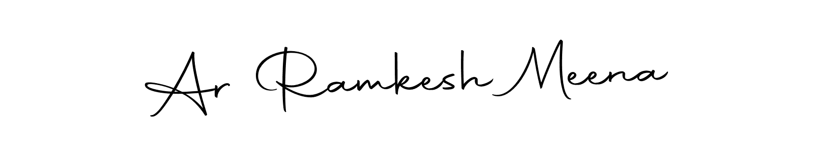 You should practise on your own different ways (Autography-DOLnW) to write your name (Ar Ramkesh Meena) in signature. don't let someone else do it for you. Ar Ramkesh Meena signature style 10 images and pictures png