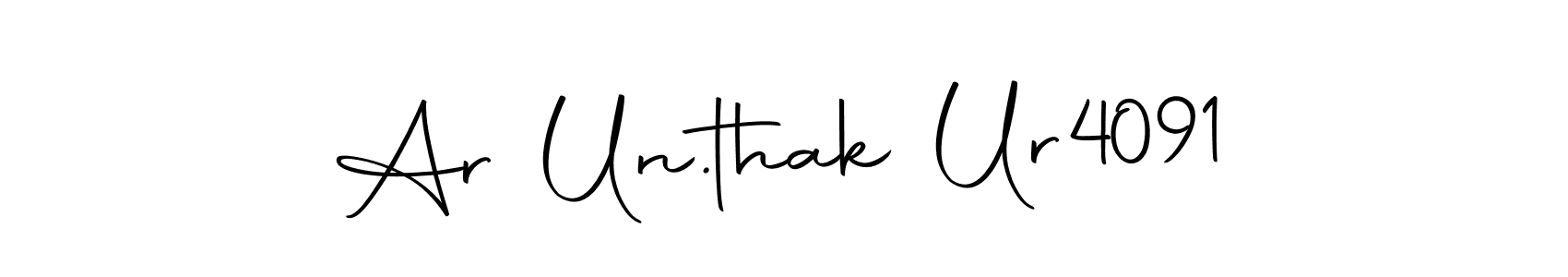 The best way (Autography-DOLnW) to make a short signature is to pick only two or three words in your name. The name Ar Un.thak Ur4091 include a total of six letters. For converting this name. Ar Un.thak Ur4091 signature style 10 images and pictures png