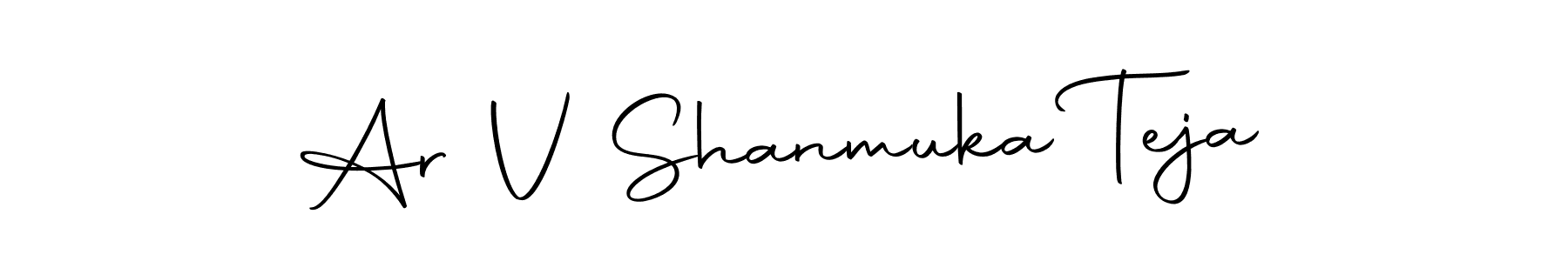 Design your own signature with our free online signature maker. With this signature software, you can create a handwritten (Autography-DOLnW) signature for name Ar V Shanmuka Teja. Ar V Shanmuka Teja signature style 10 images and pictures png