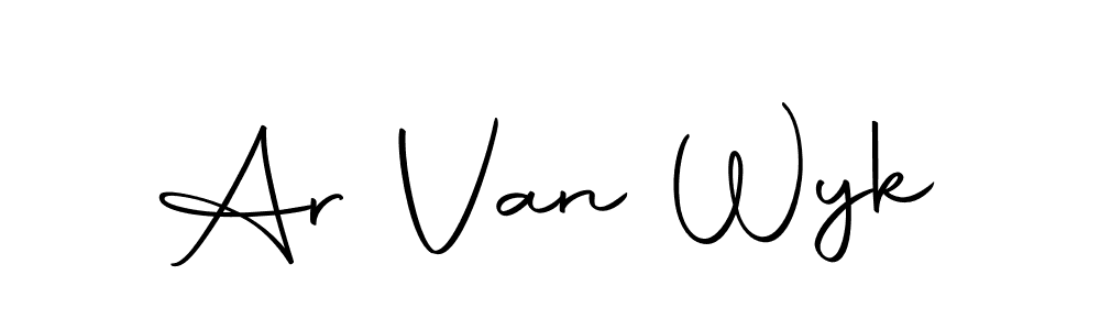 How to make Ar Van Wyk signature? Autography-DOLnW is a professional autograph style. Create handwritten signature for Ar Van Wyk name. Ar Van Wyk signature style 10 images and pictures png