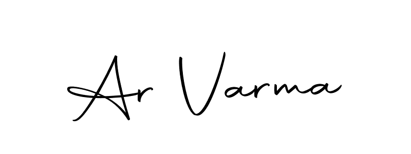How to make Ar Varma name signature. Use Autography-DOLnW style for creating short signs online. This is the latest handwritten sign. Ar Varma signature style 10 images and pictures png