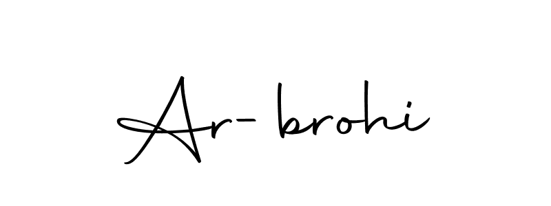 How to Draw Ar-brohi signature style? Autography-DOLnW is a latest design signature styles for name Ar-brohi. Ar-brohi signature style 10 images and pictures png