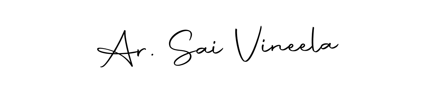 Similarly Autography-DOLnW is the best handwritten signature design. Signature creator online .You can use it as an online autograph creator for name Ar. Sai Vineela. Ar. Sai Vineela signature style 10 images and pictures png