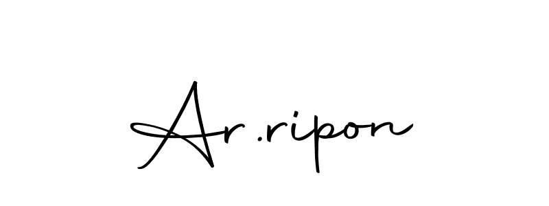 Create a beautiful signature design for name Ar.ripon. With this signature (Autography-DOLnW) fonts, you can make a handwritten signature for free. Ar.ripon signature style 10 images and pictures png