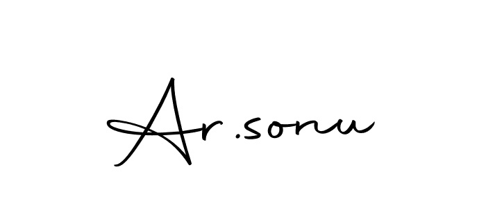 How to make Ar.sonu name signature. Use Autography-DOLnW style for creating short signs online. This is the latest handwritten sign. Ar.sonu signature style 10 images and pictures png
