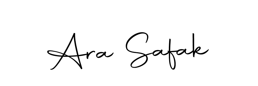 Ara Safak stylish signature style. Best Handwritten Sign (Autography-DOLnW) for my name. Handwritten Signature Collection Ideas for my name Ara Safak. Ara Safak signature style 10 images and pictures png