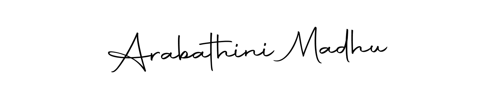 You should practise on your own different ways (Autography-DOLnW) to write your name (Arabathini Madhu) in signature. don't let someone else do it for you. Arabathini Madhu signature style 10 images and pictures png