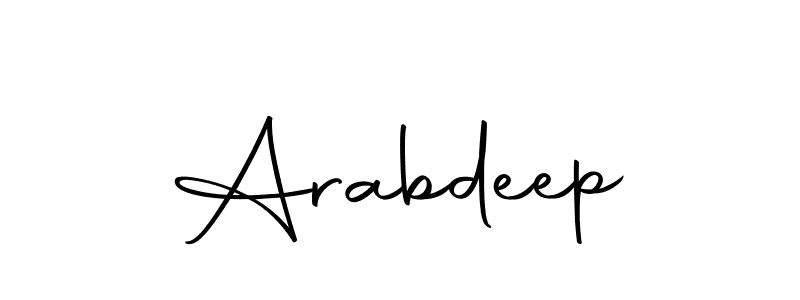 You can use this online signature creator to create a handwritten signature for the name Arabdeep. This is the best online autograph maker. Arabdeep signature style 10 images and pictures png