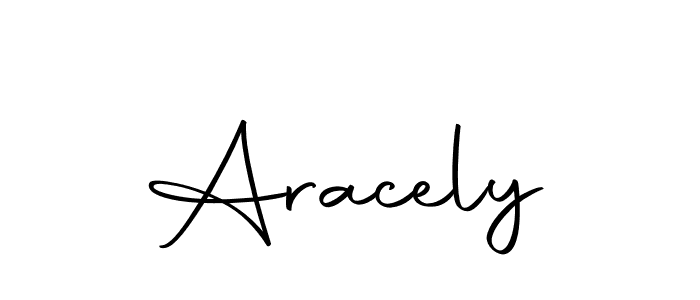 How to make Aracely signature? Autography-DOLnW is a professional autograph style. Create handwritten signature for Aracely name. Aracely signature style 10 images and pictures png