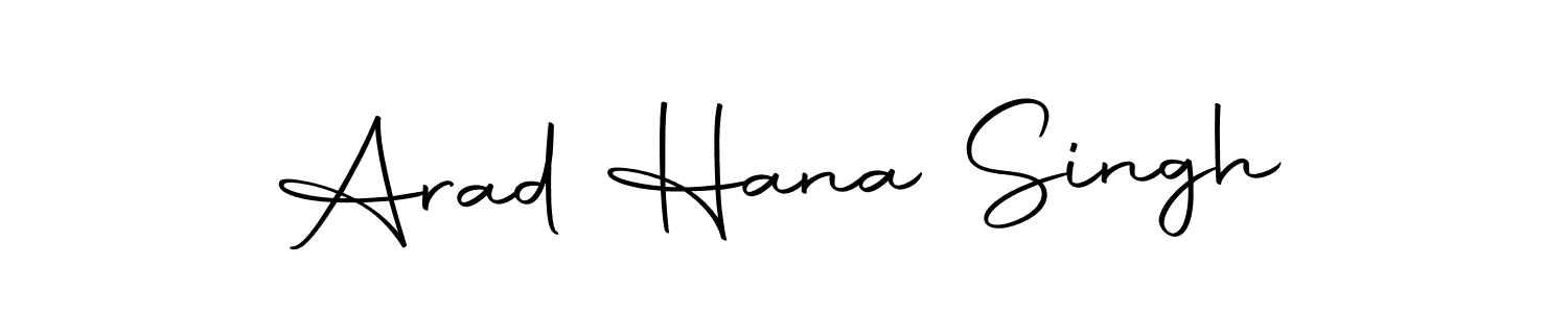 Here are the top 10 professional signature styles for the name Arad Hana Singh. These are the best autograph styles you can use for your name. Arad Hana Singh signature style 10 images and pictures png