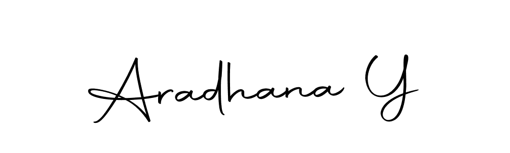 Also we have Aradhana Y name is the best signature style. Create professional handwritten signature collection using Autography-DOLnW autograph style. Aradhana Y signature style 10 images and pictures png