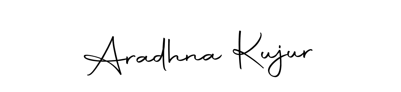 How to make Aradhna Kujur name signature. Use Autography-DOLnW style for creating short signs online. This is the latest handwritten sign. Aradhna Kujur signature style 10 images and pictures png