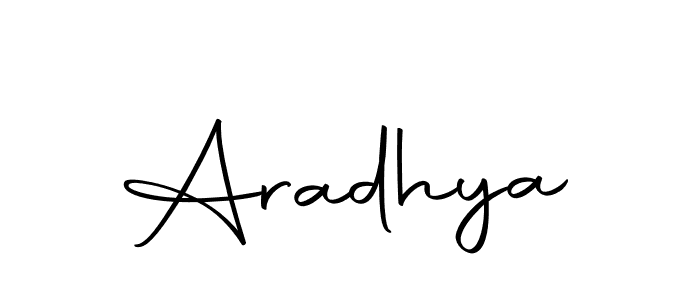Design your own signature with our free online signature maker. With this signature software, you can create a handwritten (Autography-DOLnW) signature for name Aradhya. Aradhya signature style 10 images and pictures png