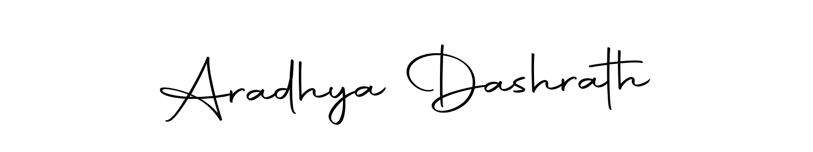 Make a short Aradhya Dashrath signature style. Manage your documents anywhere anytime using Autography-DOLnW. Create and add eSignatures, submit forms, share and send files easily. Aradhya Dashrath signature style 10 images and pictures png