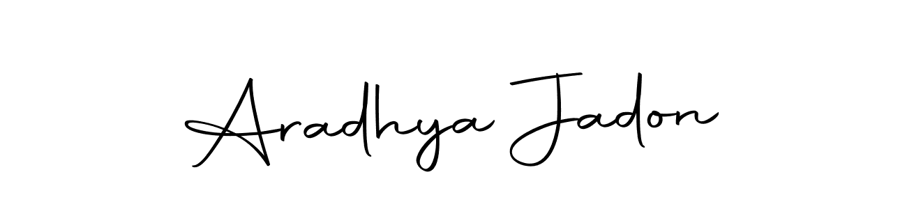 if you are searching for the best signature style for your name Aradhya Jadon. so please give up your signature search. here we have designed multiple signature styles  using Autography-DOLnW. Aradhya Jadon signature style 10 images and pictures png