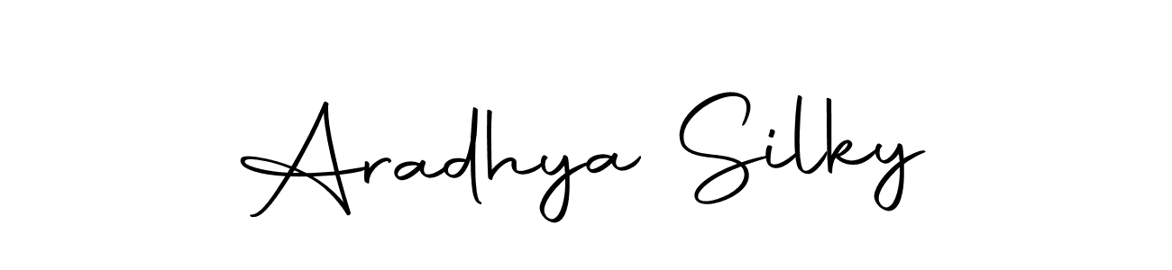 Create a beautiful signature design for name Aradhya Silky. With this signature (Autography-DOLnW) fonts, you can make a handwritten signature for free. Aradhya Silky signature style 10 images and pictures png