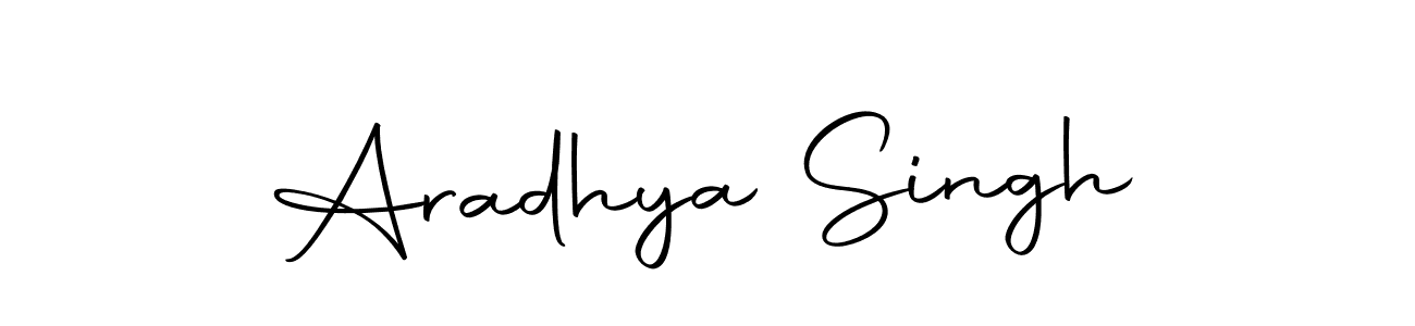 Create a beautiful signature design for name Aradhya Singh. With this signature (Autography-DOLnW) fonts, you can make a handwritten signature for free. Aradhya Singh signature style 10 images and pictures png