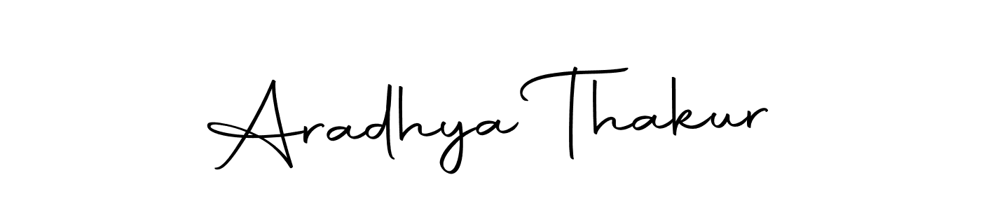 How to make Aradhya Thakur name signature. Use Autography-DOLnW style for creating short signs online. This is the latest handwritten sign. Aradhya Thakur signature style 10 images and pictures png