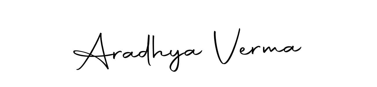 Aradhya Verma stylish signature style. Best Handwritten Sign (Autography-DOLnW) for my name. Handwritten Signature Collection Ideas for my name Aradhya Verma. Aradhya Verma signature style 10 images and pictures png