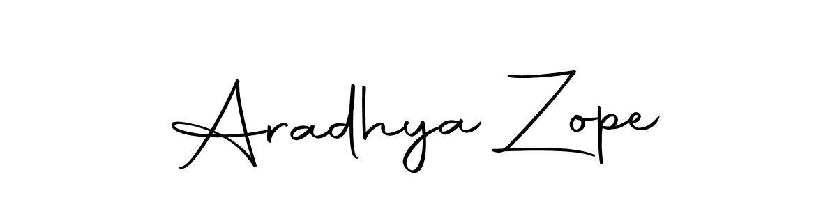 Make a beautiful signature design for name Aradhya Zope. With this signature (Autography-DOLnW) style, you can create a handwritten signature for free. Aradhya Zope signature style 10 images and pictures png