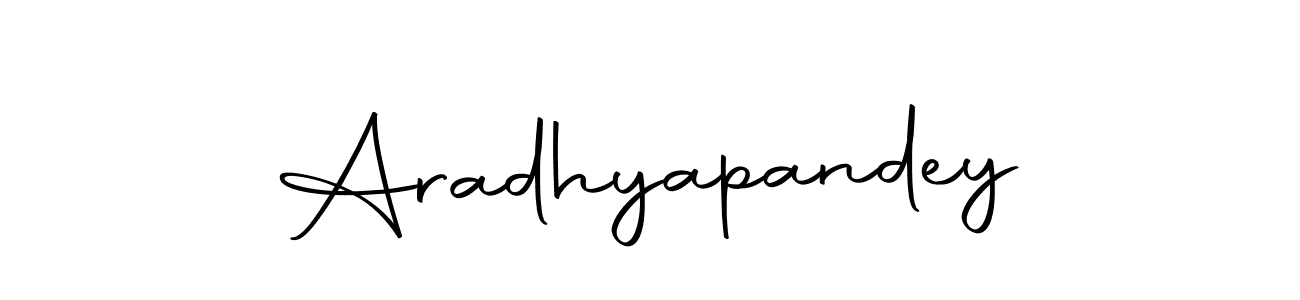 How to make Aradhyapandey name signature. Use Autography-DOLnW style for creating short signs online. This is the latest handwritten sign. Aradhyapandey signature style 10 images and pictures png