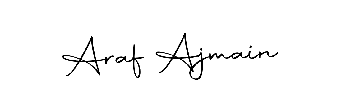 The best way (Autography-DOLnW) to make a short signature is to pick only two or three words in your name. The name Araf Ajmain include a total of six letters. For converting this name. Araf Ajmain signature style 10 images and pictures png